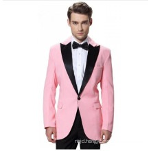 Fahion design men pink custom made evening wedding men suit